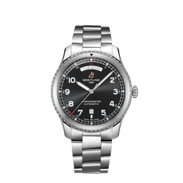 5aa81ee13643912678a05f014efc8e45a8d3f592 Breitling Aviator 8 Automatic Day and Date 41, Ref# A45330101B1A1