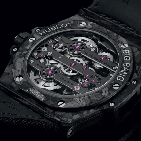 Unworn Hublot Big Bang Meca-10 Frosted Carbon 42, 444.QN.1170.NR, box and papers