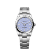 Unworn 2025, Rolex Oyster Perpetual, Oystersteel, 34mm, Lavender dial, Domed Oyster, Ref# 124200-0008, box and papers