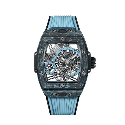 623f6f225a4d1fd6fa04138edb9d4785427d7b88 Hublot, Spirit of Big Bang Tourbillon Carbon Sky Blue 42mm, Limited Edition, Ref# 645.QL.5117.RX