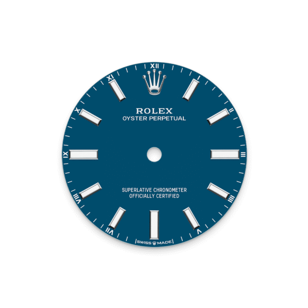 Unworn 2025, Rolex Oyster Perpetual, Oystersteel, 34mm, Blue dial, Domed Oyster, Ref# 124200-0011, box and papers