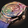 6a0561bd2764de29ca9f472430969f7d60a29dcf Hublot Big Bang ONE CLICK KING GOLD RAINBOW Ref# 485.OX.9900.LR.0999