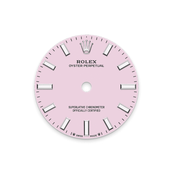 Unworn 2025, Rolex Oyster Perpetual, Oystersteel, 28mm, Candy pink dial, Domed Oyster, Ref# 276200-0009, box and papers