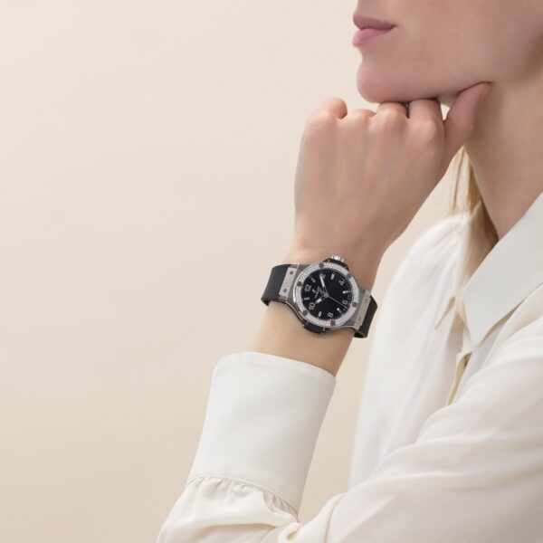 6b23366bfaf5f5a993d21eefac636a8aeec7f4f4 Hublot Big Bang, Steel, Black Diamonds, 38mm, Ref# 361.SX.1270.RX.1104, Unworn 2025