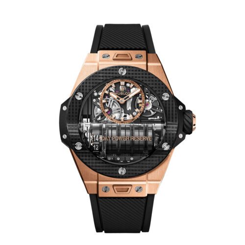 6bc0b4b161d08d8462aab456539251449adb6ee3 Hublot Big Bang MP-11 POWER RESERVE 14 DAYS KING GOLD 3D CARBON Ref# 911.OQ.0118.RX