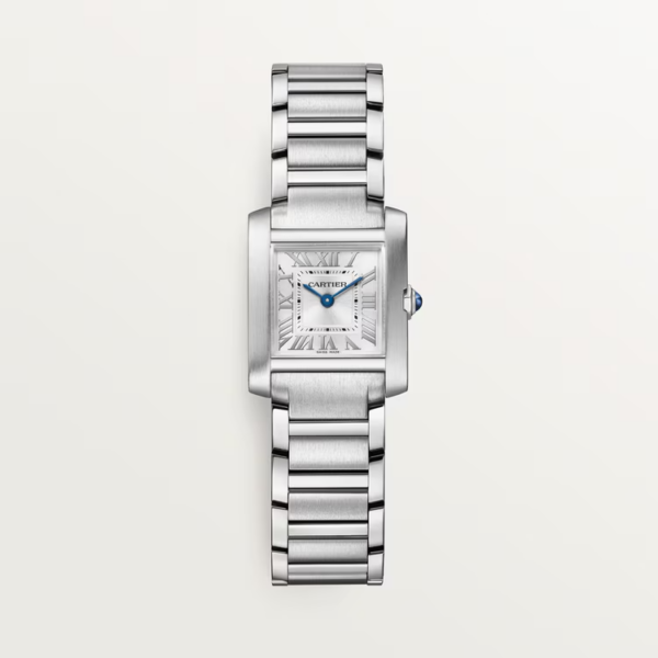 6c1dd173e3b20a1c3bcdc384cb33d8020239a11b Unworn Cartier Tank Francaise de Cartier, Small Stainless Steel, 25.7mm x 21.2mm, Ref# WSTA0065, box and papers