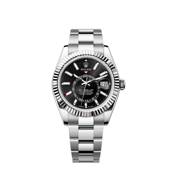 Rolex Sky-Dweller, 42mm, Oystersteel and 18k White Gold, Black, Oyster, Ref# 336934-0007