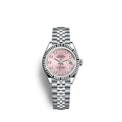 Rolex Lady-Datejust 28, Oystersteel and 18k White Gold, Ref# 279174-0003