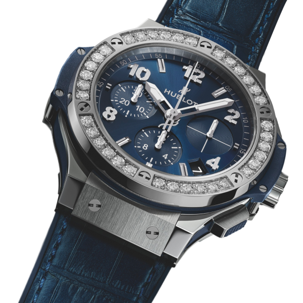 711b8bde19676c7f9caf87504126f57ea33a3441 Hublot Big Bang, Steel Blue Diamonds, 41mm, Ref# 341.SX.7170.LR.1204