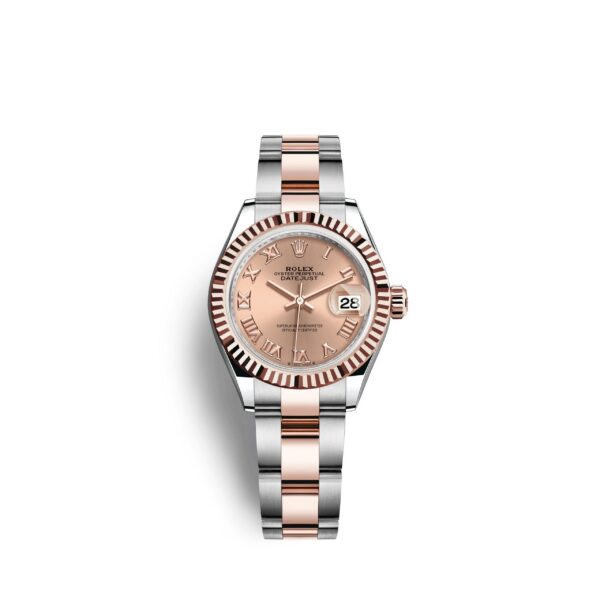 Rolex Lady-Datejust 28, Oystersteel and 18k Everose Gold, Ref# 279171-0026