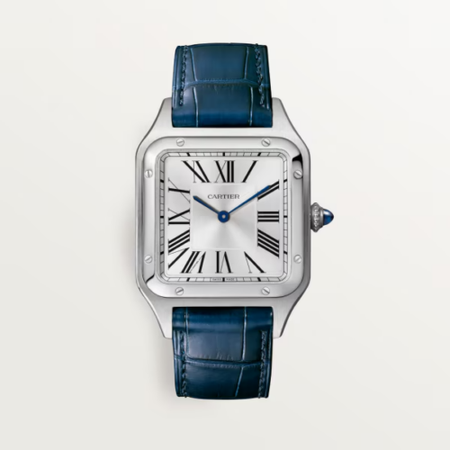 Unworn Cartier Santos Dumont de Cartier, Stainless Steel, 43.5mm x 31.4mm, Ref# WSSA0022, box and papers