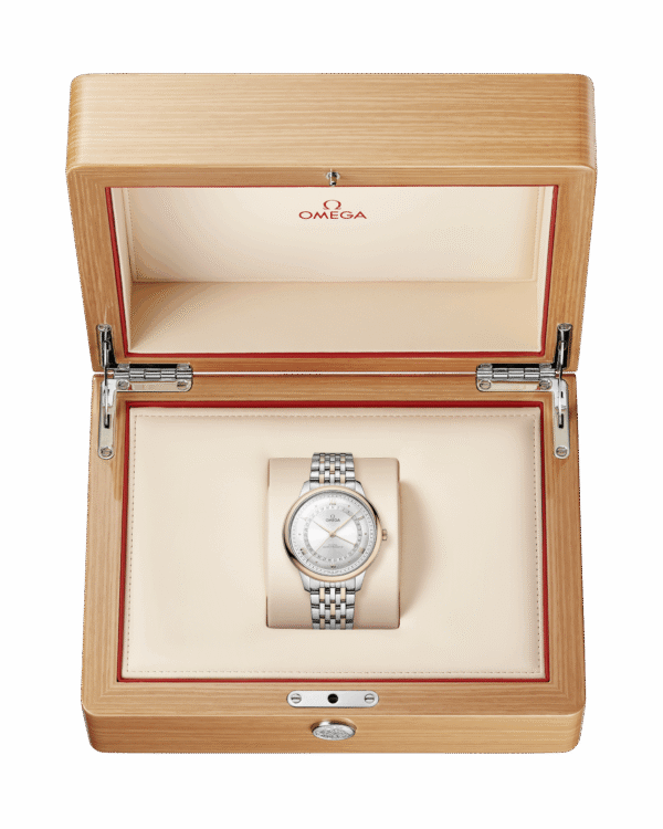 Unworn, Omega De Ville Prestige, Stainless Steel and 18k Sedna™ Gold, 42 mm, Ref# 434.20.42.22.02.001, box and papers