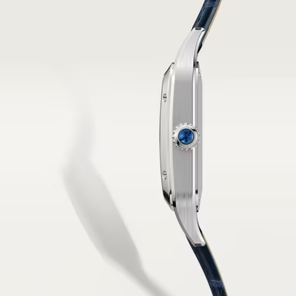 73bdb098b4dae54bf3da8336a1fa5e895d90baf4 Unworn Cartier Santos-Dumont de Cartier, Stainless Steel, 38mm x 27.5mm, Ref# WSSA0023, box and papers