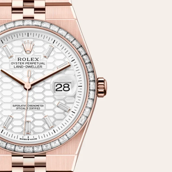 Rolex Land-Dweller 36mm Oyster Everose Gold & Diamonds M127285TBR-0002