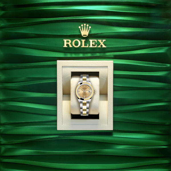 Rolex Lady-Datejust 28, Oystersteel and 18k Yellow Gold, Ref# 279163-0012