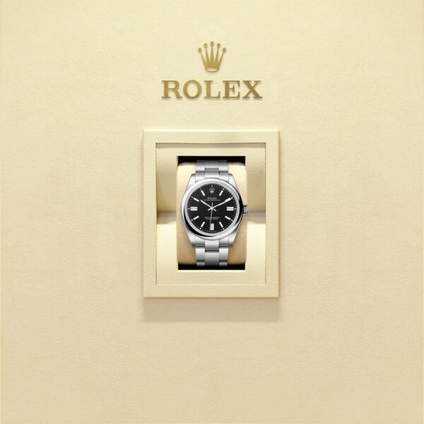 Unworn 2025, Rolex Oyster Perpetual, Oystersteel 41mm, Black dial, Domed Oyster, Ref# 134300-0008, box and papers