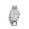 Rolex Day-Date, 36mm, Platinum and Diamonds, Ref# 128396tbr-0005