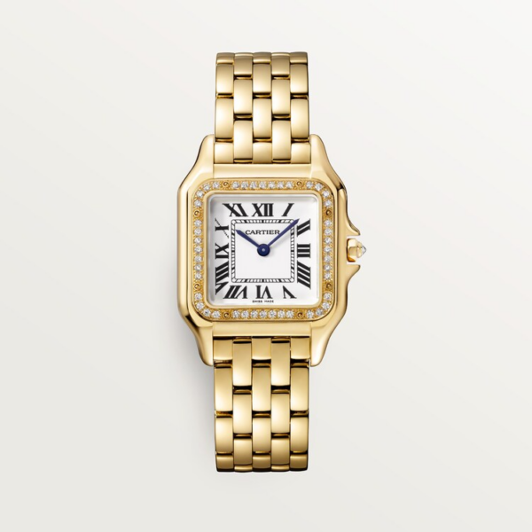 7a33562d396fe5d19a8771b6e1dac469606c9be2 Unworn Cartier Panthère de Cartier Medium, 18k Yellow Gold, Diamonds, 27mm x 36mm, Ref# WJPN0016, box and papers