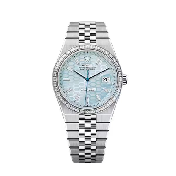 7c4800d161e00413555733d122b04e5f54974b8f Rolex Land-Dweller 40mm Oyster Platinum & Diamonds M127386TBR-0001