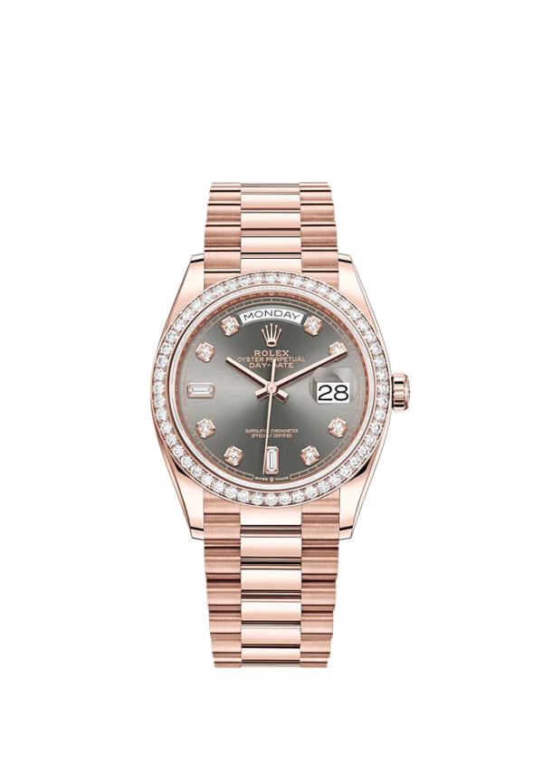 Rolex Day-Date 36mm, 18k Everose Gold, Ref# 128345rbr-0052