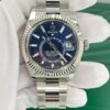 Rolex Sky-Dweller, 42mm, Oystersteel and 18k White Gold, Blue, Oyster, Ref# 336934-0005