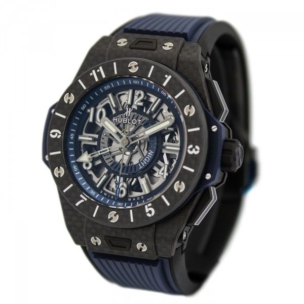 7eb11edb2987938f43f3c3f74ad9da10e51de27f Hublot Big Bang, Unico GMT Carbon, 45mm, Ref# 471.QX.7127.RX