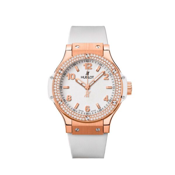 7f8c90e2797a5274b99af6717c55aaa405817c5e Hublot Big Bang, Gold White Diamonds, 38 mm, Ref# 361.PE.2010.RW.1104