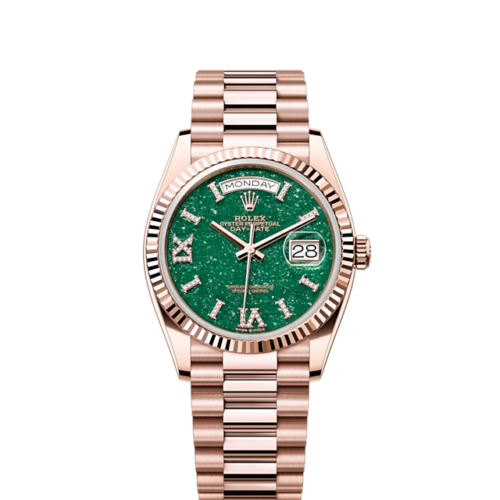 Rolex Day-Date 36, 18k Everose Gold with Diamond-set, 36mm, Ref# 128235-0068