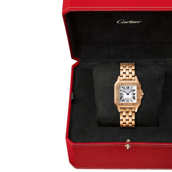 8513ad9c85dc51f513f6f434e2be86892c35d11e Unworn Cartier Panthère de Cartier Medium, 18k Rose Gold, Diamonds, 27mm x 36mm, Ref# WJPN0009, box and papers