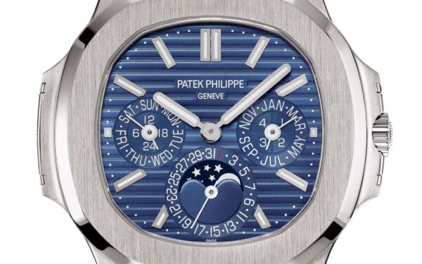 Patek Philippe Nautilus Perpetual Calendar Watch, 18k White Gold, 40mm, Ref# 5740/1G-001