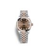 Rolex Datejust 31, Oystersteel, 18kt Everose Gold and diamonds, Ref# 278341RBR-0028
