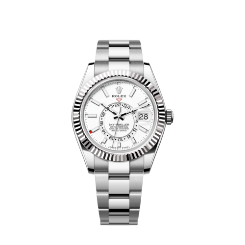 8b0e56eae749188ffe8741efdfb5f3d90c791ca3 Rolex Sky-Dweller, 42mm, Oystersteel and 18k White Gold, White, Oyster, Ref# 336934-0003
