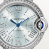 8c2307d332c5ada8d7c730dd586ff3f210ee61e3 Unworn Cartier Ballon Bleu de Cartier, Stainless Steel and Diamonds, 33mm, Ref# W4BB0028, box and papers