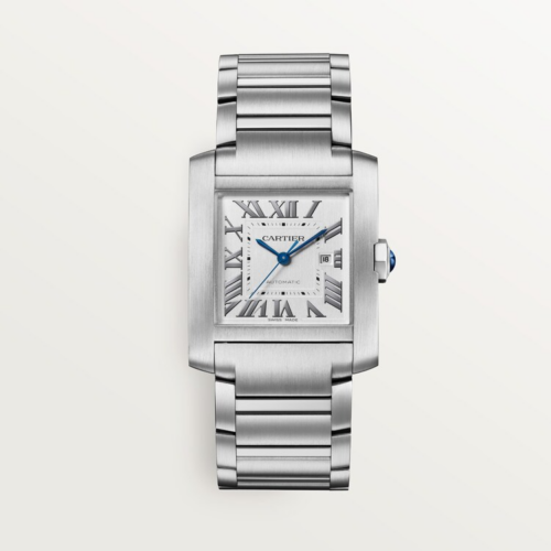 Unworn Cartier Tank Francaise de Cartier, Large Stainless Steel, 36.7mm x 30.5mm, Ref# WSTA0067, box and papers