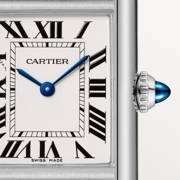 9072589256b79ff780dfb7bc89f05006bf013ccf Unworn Cartier Tank Must de Cartier, Small Stainless Steel, 29.5mm x 22mm, Ref# WSTA0107, box and papers