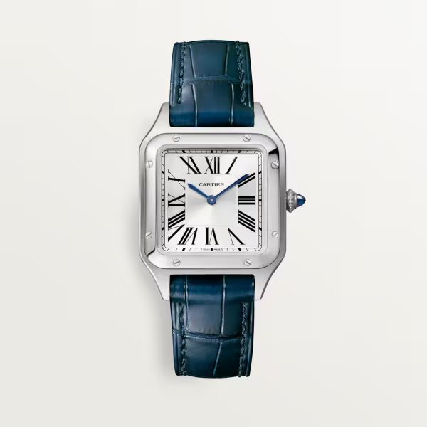 913e406f340d7236aa1af8a8d642514439ccb406 Unworn Cartier Santos-Dumont de Cartier, Stainless Steel, 38mm x 27.5mm, Ref# WSSA0023, box and papers
