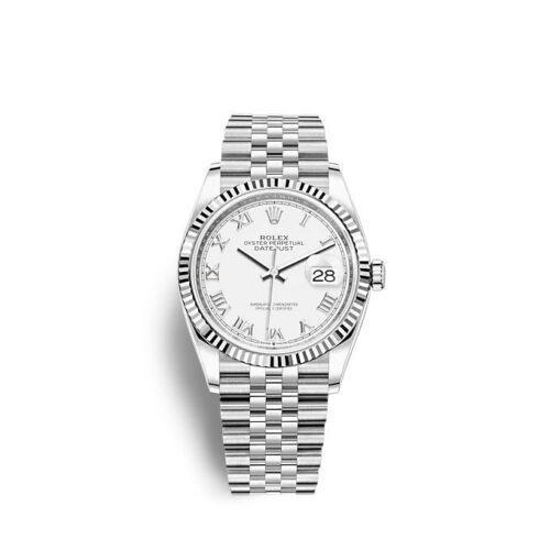 92d5418304644185334addc38b2ab89ea2397591 Rolex Datejust 36 Oystersteel and white gold Ref# 126234-0025