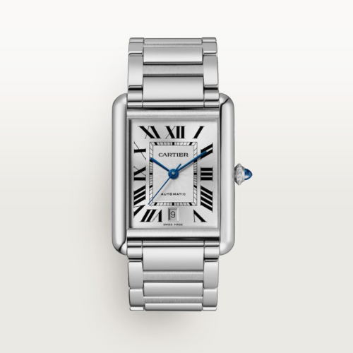 Unworn Cartier Tank Must de Cartier, Extra-large Stainless Steel, 41mm x 31mm, Ref# WSTA0053, box and papers