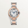 Unworn Cartier Ballon Bleu, Stainless Steel and 18k Rose Gold, 36mm, Ladies, Ref# W2BB0033, box and papers