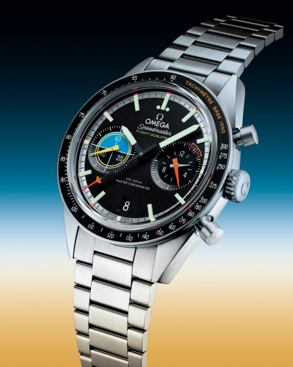 98e8b29c75689039c8e9388e87e86cc461d0d35e Unworn, Omega Speedmaster Pilot, Stainless Steel, Chronograph, 40.85 mm, Ref# 332.10.41.51.01.002, box and papers