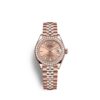 Rolex Lady-Datejust 28, 18kt Everose Gold and diamonds, Ref# 279135RBR-0026