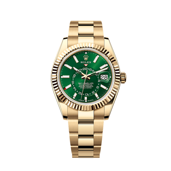 9c27b0f6c8dc901b221b74244f19b1bf54ed9885 Unworn 2025, Rolex Sky-Dweller, 42mm, 18k Yellow Gold, Ref# 336938-0007, box & papers