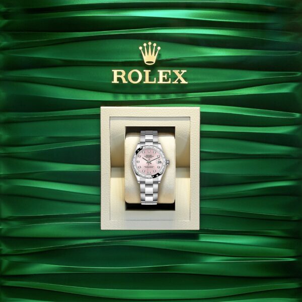 Rolex Datejust 31, Oystersteel, 18kt White Gold and diamonds, Ref# 278344RBR-0033
