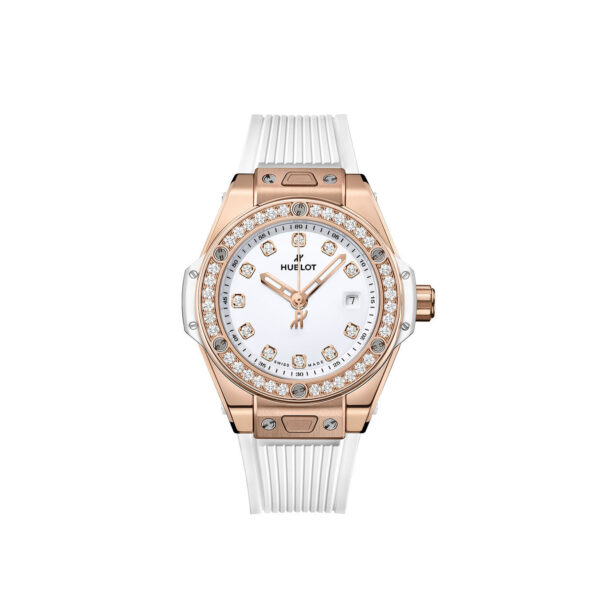 9cad69f6e3dee0dd0183bc80ebdf83e077e29b3f Hublot Big Bang ONE CLICK KING GOLD WHITE DIAMONDS Ref# 485.OE.2210.RW.1204