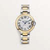 Unworn Cartier Ballon Bleu, Stainless Steel and 18k Yellow Gold, 33mm, Ladies, Ref# W2BB0037, box and papers