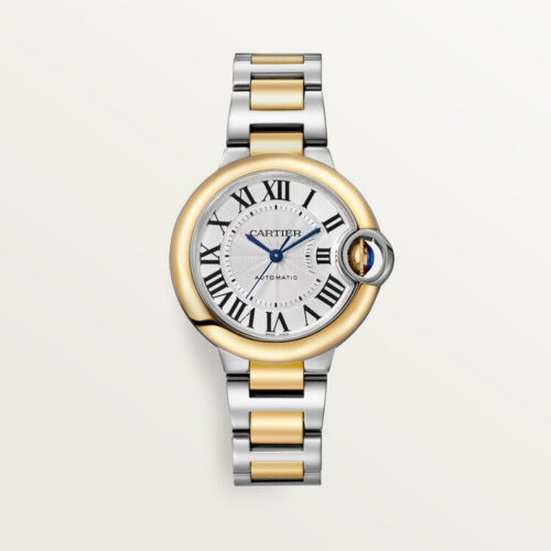 9e954efe106b7cadcb115284f6d8fd4554b78753 Unworn Cartier Ballon Bleu, Stainless Steel and 18k Yellow Gold, 33mm, Ladies, Ref# W2BB0037, box and papers