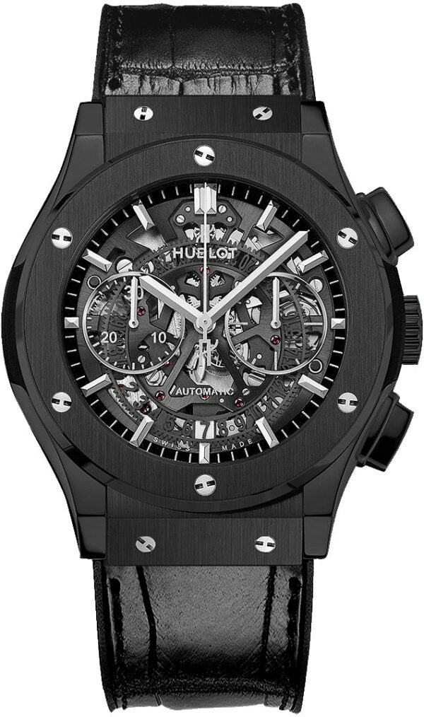 9ecdf99c1538df94da18366aad1b03844659e76f Hublot Classic Fusion Aerofusion Black Magic Chronograph 45mm, Ref# 525.CM.0170.LR