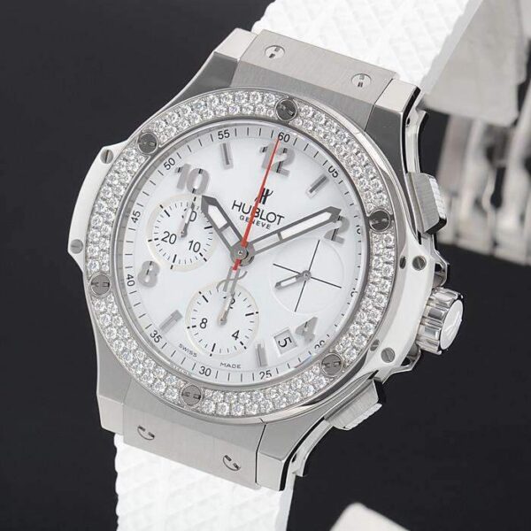a077dd86964ecde148b100d585f3293d41627a81 Hublot Big Bang, Steel White Diamonds Chronograph, 41 mm, Ref# 342.SE.230.RW.114