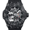 Unworn Hublot Big Bang Meca-10 Frosted Carbon 42, 444.QN.1170.NR, box and papers