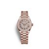 Rolex Lady-Datejust 28, 18kt Everose Gold and diamonds, Ref# 279135RBR-0021